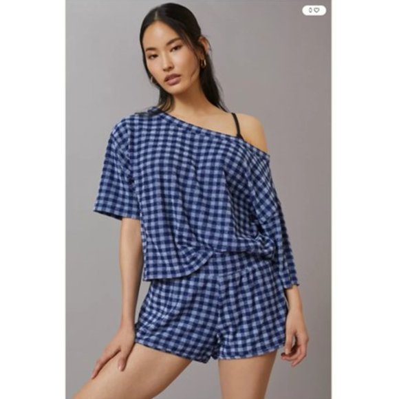 NWT - Anthropologie Daily Practice Blue Motif The Barsa Set - XL - Picture 2 of 5